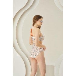 Arias Closet Puantiyeli Şık Desenli Mayokini