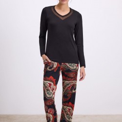 Kadın Uzun Kol T-Shirt ve Pantolon Takım ( 11544 )