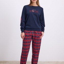 Kadın Uzun Kol T-Shirt ve Pantolon Takım ( 11579 )