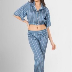Loriva 2'li Pijama Takımı Desenli 1956