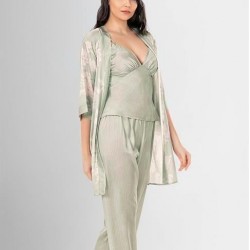 Loriva 3'lü Pijama Takımı Desenli 1953